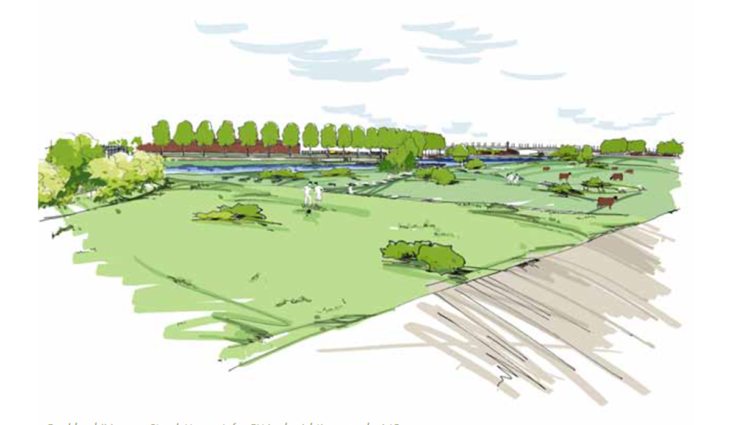 streefbeeld uiterwaarden IJsselpoort uit plan 2015