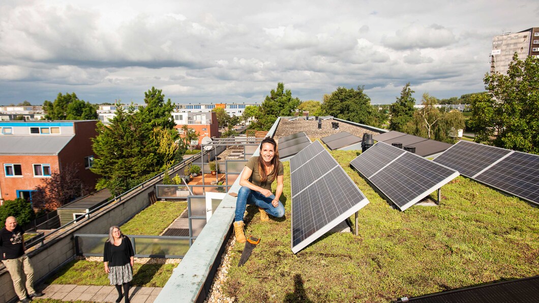 Zonnepanelen op dak 