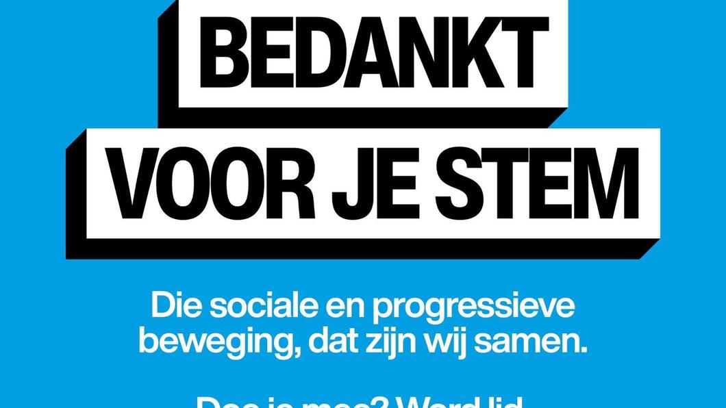 bedankt voor je stem