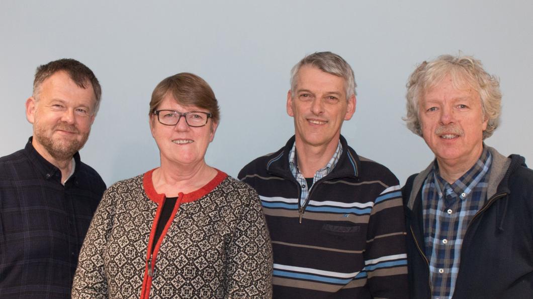 Menno Feenstra, Ciska Wobma, Ben Schulte en Niek Dekker. Menno Feenstra, Ciska Wobma, Ben Schulte en Niek Dekker.